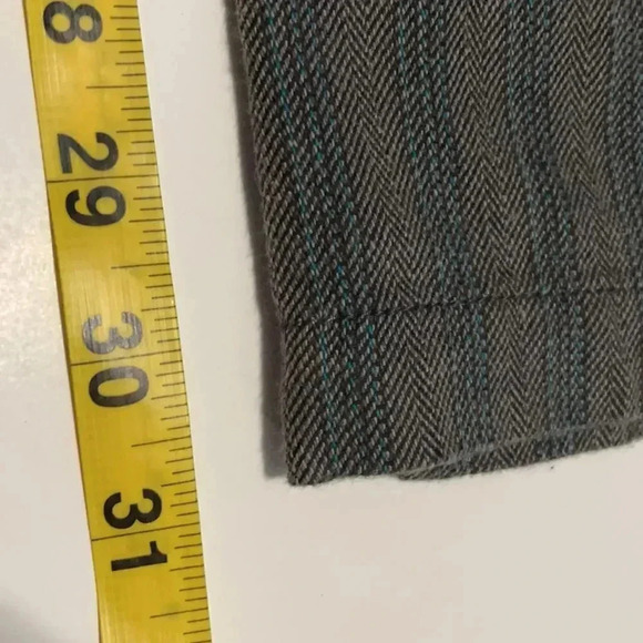 Urban Outfitters wide leg gray herringbone pants, belted. Juniors size 5 - Picture 8 of 10